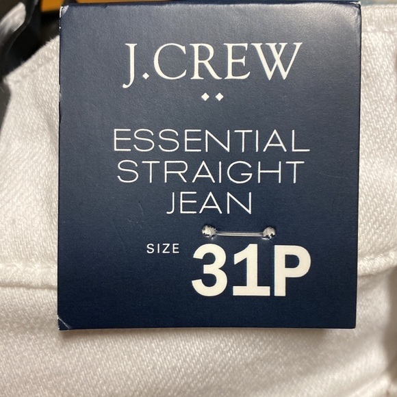 NWT J CREW Essential Straight Jean Sz 31P - Picture 5 of 8